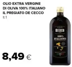 Oasi Olio extra vergine di oliva 100% italiano il pregiato DE CECCO offerta
