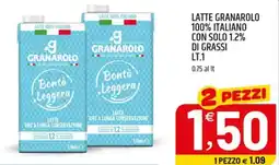 Ard Discount Latte granarolo 100% italiano con solo 1.2% di grassi offerta