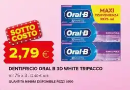 Oasi Dentifricio oral b 3d white tripacco offerta