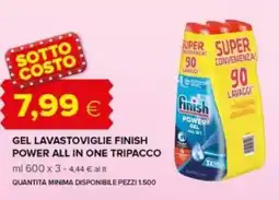 Oasi Gel lavastoviglie finish power all in one tripacco offerta