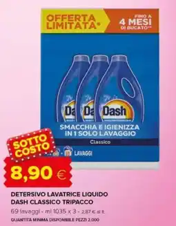 Oasi Detersivo lavatrice liquido dash classico tripacco offerta