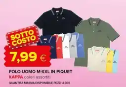 Oasi Polo uomo m-xxl in piquet KAPPA offerta