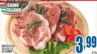 DEM Bistecche di collo di suino offerta