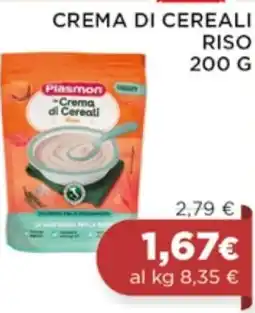 In Coop Crema di cereali riso 200 g offerta