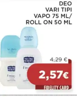 In Coop Deo vari tipi vapo 75 ml offerta