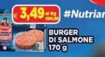 DEM Burger di salmone offerta