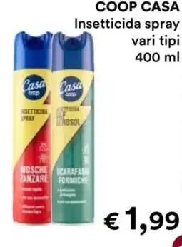 In Coop COOP CASA Insetticida spray vari tipi 400 ml offerta