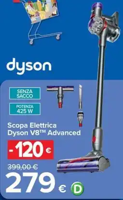 Carrefour Iper Dyson scopa elettrica dyson v8tm advanced offerta