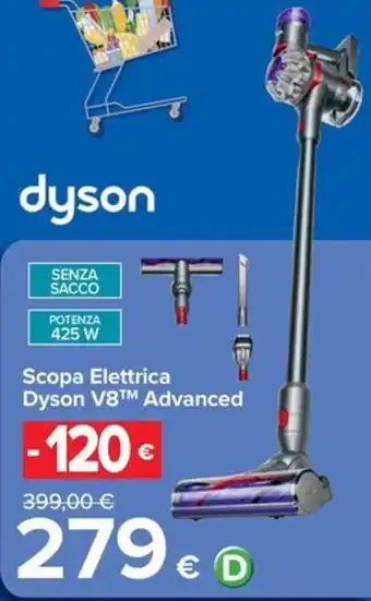 Dyson scopa elettrica dyson v8tm advanced