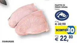 Esselunga Filetto di Pesce Spada offerta