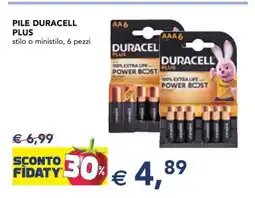 Esselunga PILE DURACELL PLUS offerta
