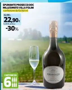 Coop SPUMANTE PROSECCO DOC MILLESIMATO VILLA FOLINI offerta