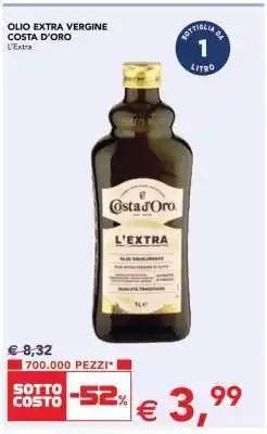 Esselunga Olio Extra Vergine Costa D'Oro offerta