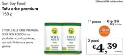 NaturaSì Sun Soy Food Tofu erbe premium offerta
