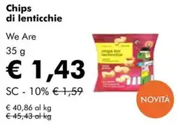 NaturaSì Chips di lenticchie We Are offerta