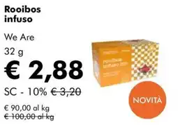 NaturaSì Rooibos infuso We Are offerta