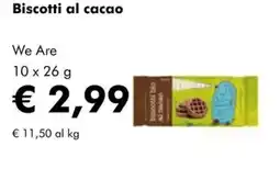 NaturaSì Biscotti al cacao We Are offerta