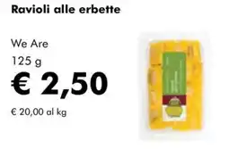 NaturaSì Ravioli alle erbette We Are offerta