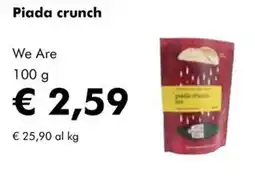 NaturaSì Piada crunch We Are offerta