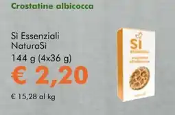 NaturaSì Crostatine albicocca Sì Essenziali NaturaSì offerta
