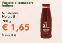 NaturaSì Passata di pomodoro italiano Sì Essenziali NaturaSì offerta