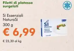 NaturaSì Filetti di platessa surgelati Sì Essenziali NaturaSì offerta
