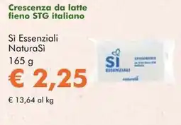 NaturaSì Crescenza da latte fieno STG italiano Sì Essenziali NaturaSì offerta