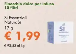 NaturaSì Finocchio dolce per infuso Sì Essenziali NaturaSì offerta