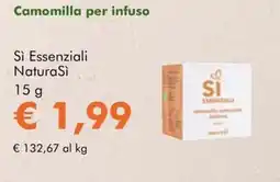 NaturaSì Camomilla per infuso Sì Essenziali NaturaSì offerta