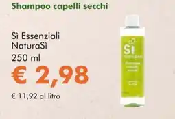 NaturaSì Shampoo capelli secchi Sì Essenziali NaturaSì offerta