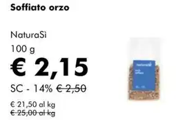 NaturaSì Soffiato orzo NaturaSì offerta