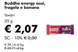 NaturaSì Buddha energy acai, fragola e banana Iswari offerta