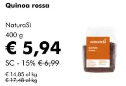 NaturaSì Quinoa rossa NaturaSì offerta