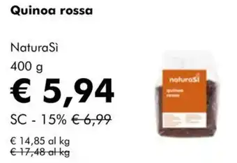 NaturaSì Quinoa rossa NaturaSì offerta