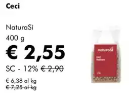 NaturaSì Ceci NaturaSì offerta