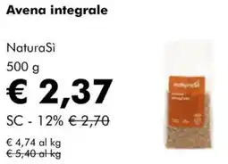 NaturaSì Avena integrale NaturaSì offerta