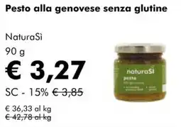 NaturaSì Pesto alla genovese senza glutine NaturaSì offerta