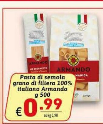 Ipercarni Pasta di semola offerta