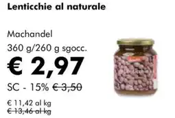 NaturaSì Lenticchie al naturale Machandel offerta