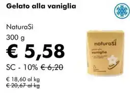 NaturaSì Gelato alla vaniglia NaturaSì offerta