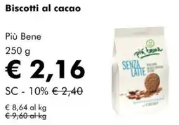 NaturaSì Biscotti al cacao Più Bene offerta