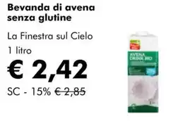 NaturaSì Bevanda di avena senza glutine La Finestra sul Cielo offerta