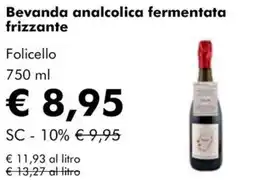 NaturaSì Bevanda analcolica fermentata frizzante Folicello offerta