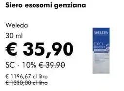 NaturaSì Siero esosomi genziana Weleda offerta