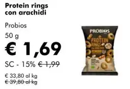 NaturaSì Protein rings con arachidi Probios offerta