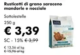 NaturaSì Rusticotti di grano saraceno mandorle e nocciole Sottolestelle offerta