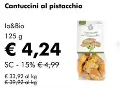 NaturaSì Cantuccini al pistacchio lo&Bio offerta