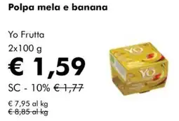 NaturaSì Polpa mela e banana Yo Frutta offerta