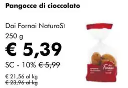 NaturaSì Pangocce di cioccolato Dai Fornai NaturaSì offerta