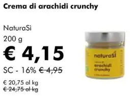 NaturaSì Crema di arachidi crunchy NaturaSì offerta